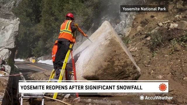 Yosemite National Park reopens after heavy snow forced its closure