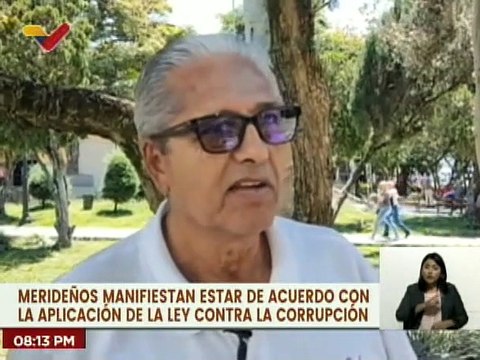 Merideños apoyan al Ejecutivo Nacional en su accionar contra la corrupción