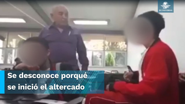 Profesor de CBTis en Hidalgo reta a golpes a uno de sus alumnos