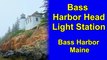 Bass Harbor Head Lighthouse at Bass Harbor Maine - USA - in 4K