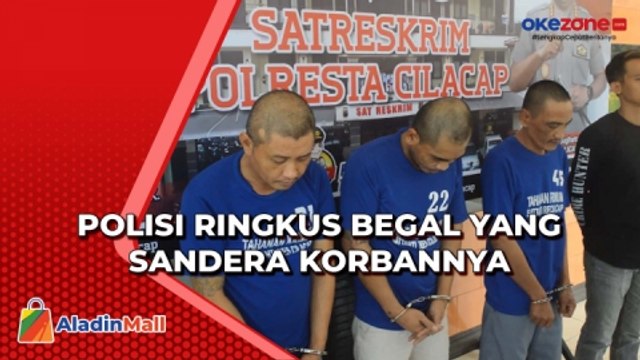 Komplotan Begal yang Sandera Korbannya Diringkus Polres Cilacap