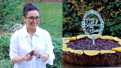 केक काटकर मीडिया वालो के साथ रानी मुख़र्जी ने सेलिब्रेट किया अपना बर्थडे