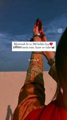 Khawaab hi se Dil behla liya♥  हकीकत mein tum Aane se rahe