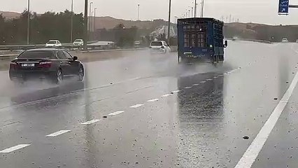 Download Video: Watch: Rain hits parts of UAE; authorities warn residents, motorists to exercise caution