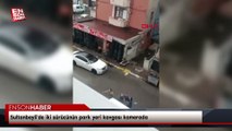 Sultanbeyli'de iki sürücünün park yeri kavgası kamerada