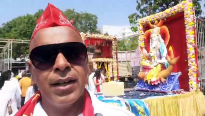 चेटीचंड पर्व पर झूलेलाल मंदिर से निकली शोभायात्रा