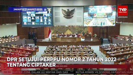 Tok! DPR Resmi Sahkan Perppu Ciptaker Jadi Undang-Undang