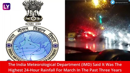 Delhi Rains: Heavy Rainfall In The National Capital; Highest For March In Three Years