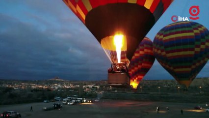 Kapadokya’da görsel şölen 13 gün sonra kaldığı yerden devam etti
