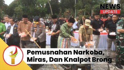 Polda Riau Musnahkan Narkoba, Miras, Dan Knalpot Brong