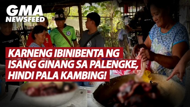 Karneng ibinibenta ng isang ginang sa palengke, hindi pala kambing! | GMA News Feed