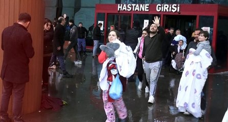 Yeni görüntüler ortaya çıktı: Deprem paniği anbean görüntülendi