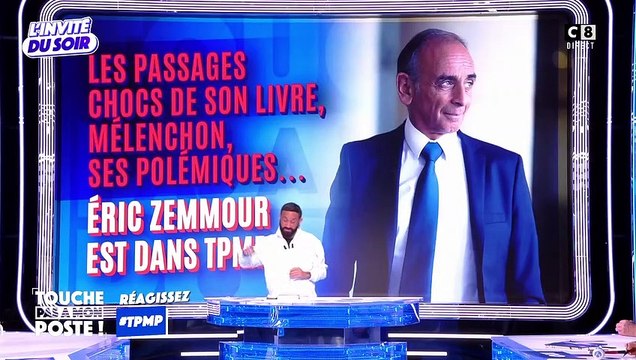 Cyril Hanouna coupé au montage de Quelle époque ! au passage d'Éric Zemmour.