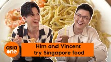 Celebrity Doing Things: Him Law and Vincent Wong try Singapore food