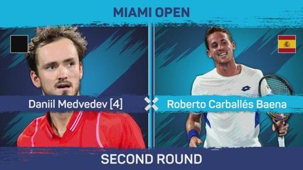 Effortless win for Medvedev in Miami opener