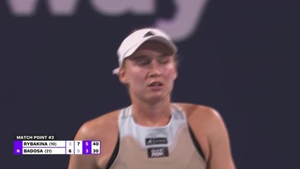 Miami - Rybakina sauve une balle de match et renverse Badosa