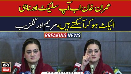 You cannot come to power again through 'election or selection', Marriyum tells Imran