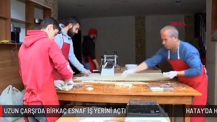 HATAY'DA HASAR GÖREN TARİHİ UZUN ÇARŞI'DA BİRKAÇ ESNAF İŞ YERİNİ AÇTI