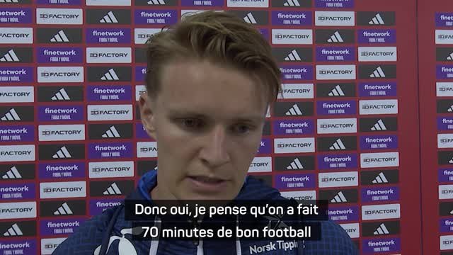 Norvège - Odegaard : 70 minutes de bon footbal, le reste n'a pas été suffisant