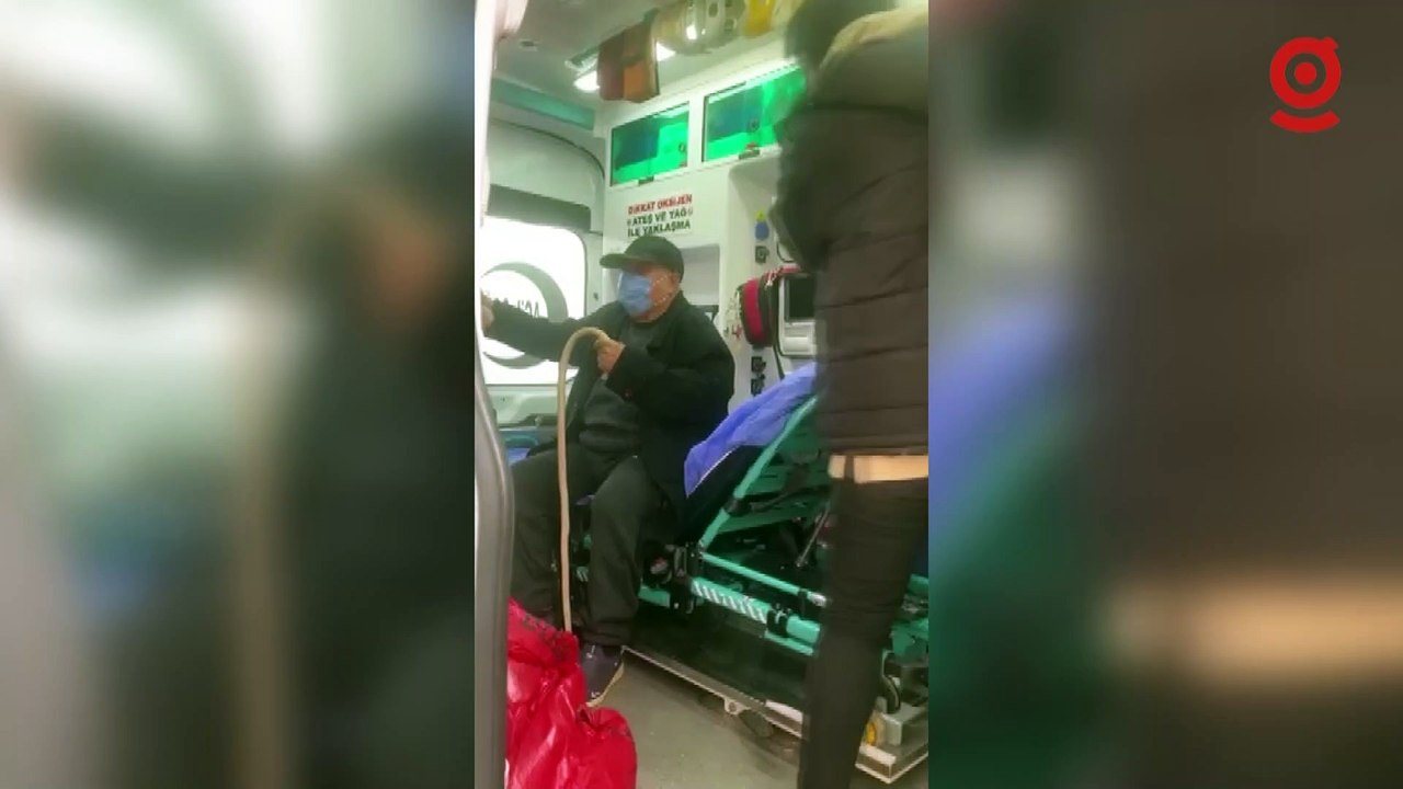 Hasta Nakil Ambulansı, hasta taşıdığı sırada ha...
