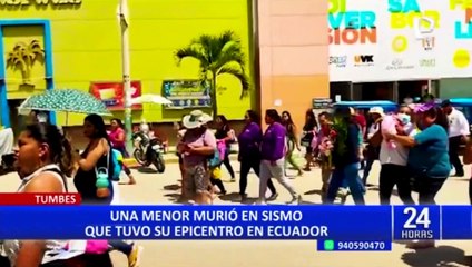 Le dan el último adiós a niña que falleció durante sismo en Tumbes