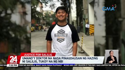 Umano'y doktor na nasa pinagdausan ng hazing nI Salilig, tukoy na ng NBI | 24 Oras