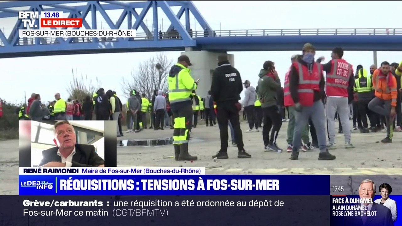 René Raimondi, maire de Fos-sur-Mer: "Réquisitionner le dépôt pétrolier de Fos-sur-Mer, alors qu'on est en période de tensions, c'est un peu de la provocation"