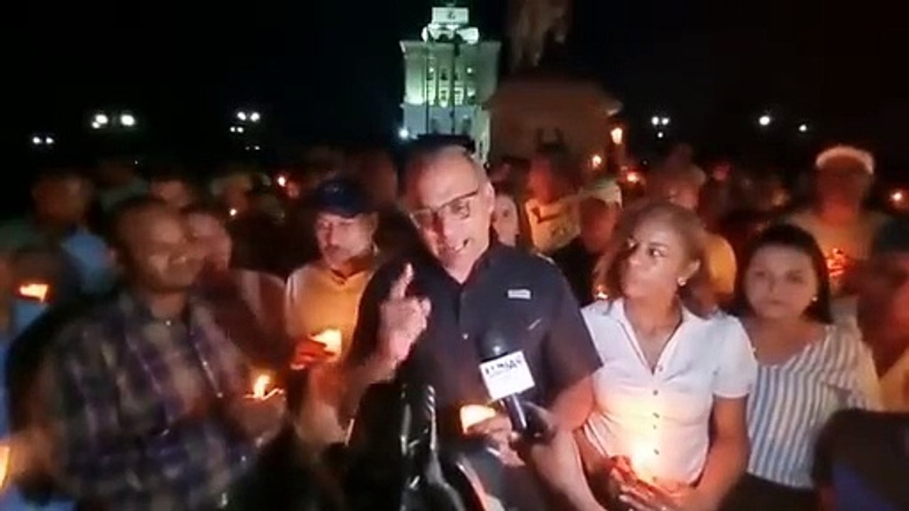 “Soy peledeísta, y no tenemos miedo”, cientos de personas protestan contra Operación Calamar