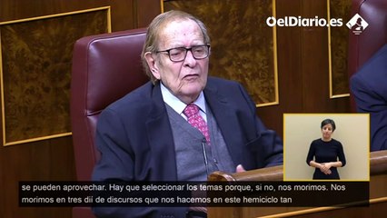 Tamames, a Vox, tras repetir que la mayoría de sus votantes creen en el cambio cimático: "Espero que pronto sean estudiosos de ese tema"