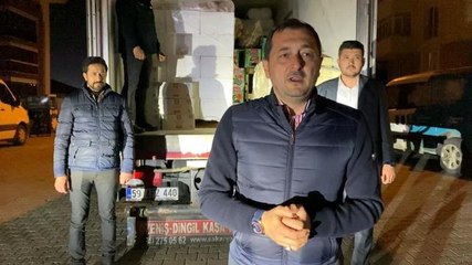 Tekirdağ'dan deprem bölgesine 1 tır dolusu sahur ve iftarlık gönderildi