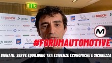 #FORUMAutoMotive 2023 | Bignami: serve equilibrio tra esigenze economiche e sicurezza