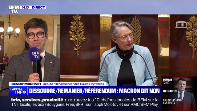 Benoît Mournet (Renaissance) sur la réforme des retraites: Nous avons besoin d'apaisement