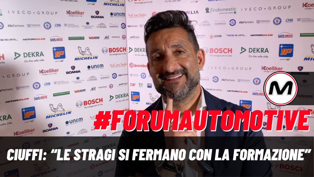 #FORUMAutoMotive 2023 | Ciuffi: “le stragi si fermano con la formazione”