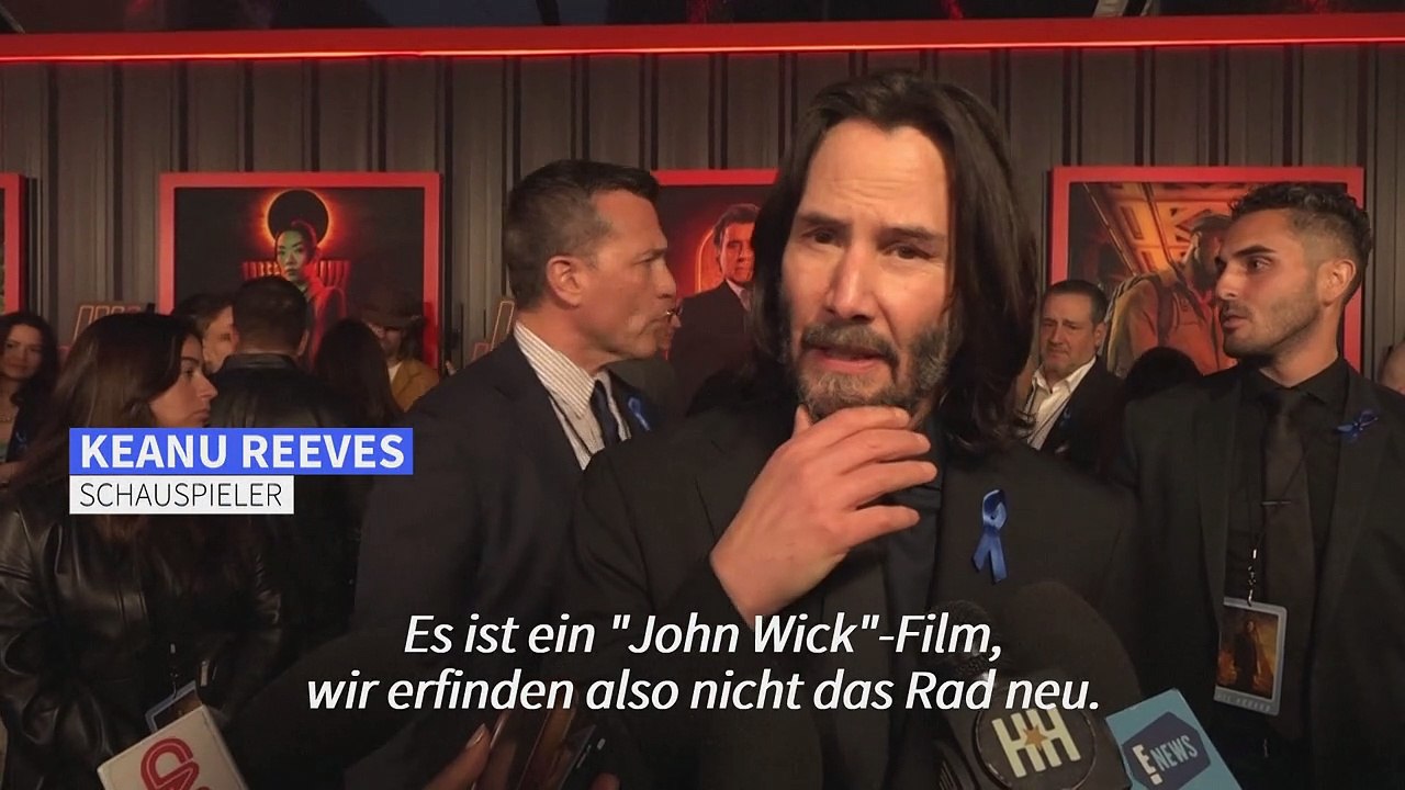 Keanu Reeves präsentiert neuen 'John Wick' in Hollywood