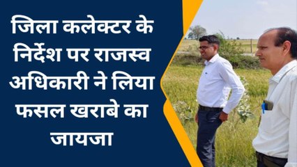 बूंदी: जिला कलेक्टर के निर्देश पर राजस्व अधिकारी ने लिया फसल खराबे का जायजा, देखें खबर