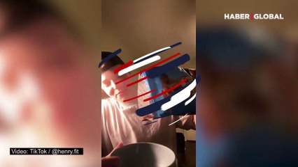 Şoke eden anlar! TikTok'ta gördüğü videonun ardından karar verdi, bir avuç köpek mamasını böyle ağzına attı