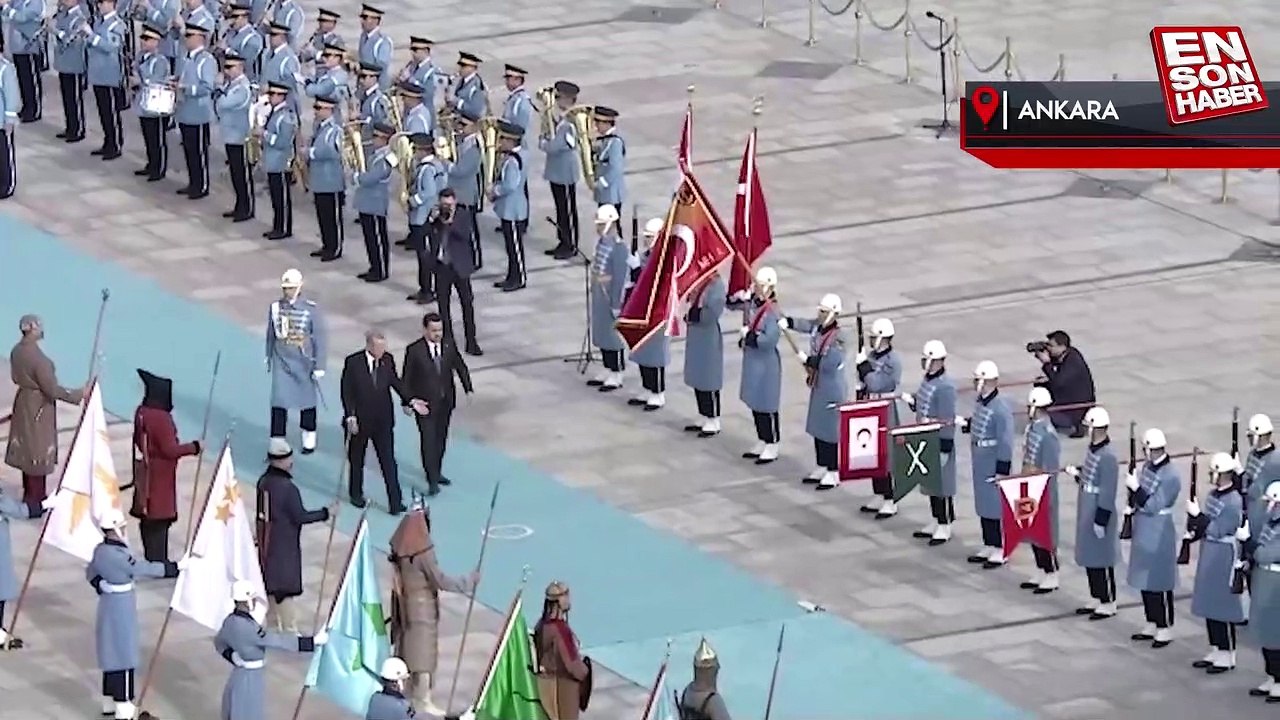 Cumhurbaşkanı Erdoğan, Irak Başbakanı es-Sudani'yi resmi törenle karşıladı