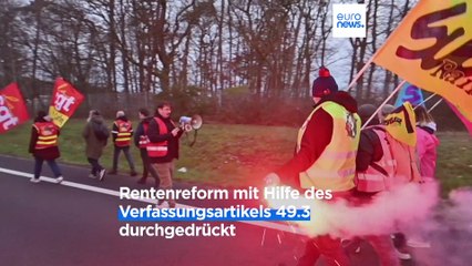 Wegen Rentenreform: Frankreich tobt - Was macht Macron?