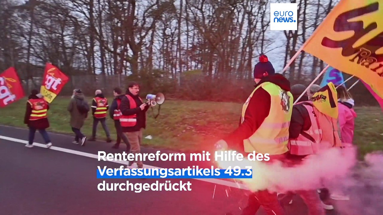 Wegen Rentenreform: Frankreich tobt - Was macht Macron?