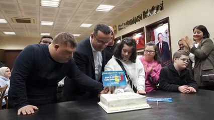 Özel çocuklardan Başkan Kanar'a özel ziyaret