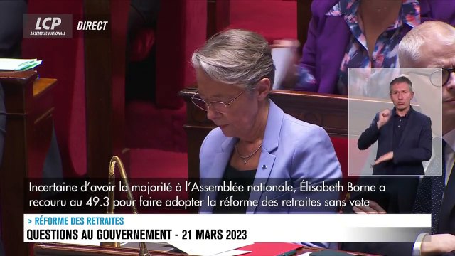 A l'Assemblée Nationale, Sébastien Chenu demande à Elisabeth Borne de démissionner: Et Monsieur Dussopt, accompagnez-là aussi vers la sortie!