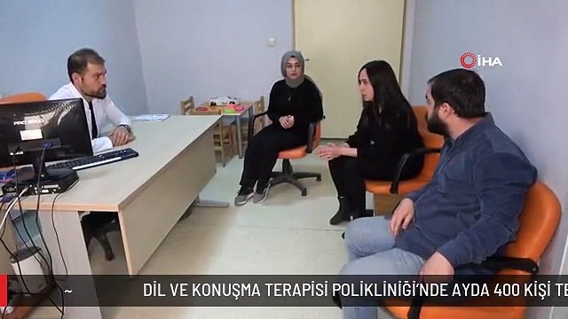 DİL VE KONUŞMA TERAPİSİ POLİKLİNİĞİ'NDE AYDA 400 KİŞİ TEDAVİ OLUYOR