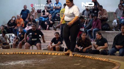 Women sumo wrestlers break prejudice in Brazil