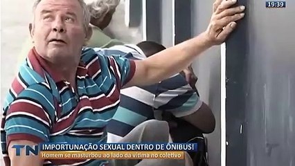 Jovem filma importunação sexual dentro de ônibus e chama a polícia