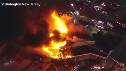 BREAKING: Multiple firefighters are battling a massive Church fire Burlington | New Jersey