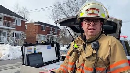 Début incendie rue St-Jean Châteauguay
