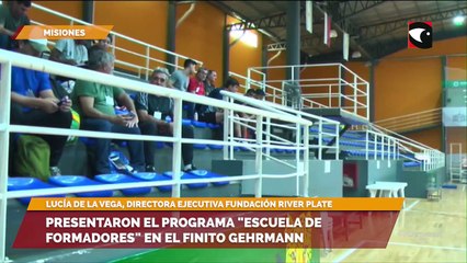 Presentaron el programa escuela de formadores en el Finito Gehrmann