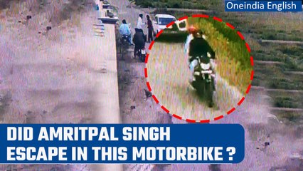 Amritpal Singh escape: Visuals released of him fleeing | Punjab Police hunt is on | Oneindia News