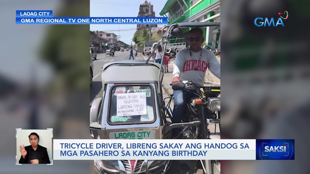 Tricycle driver, libreng sakay ang handog sa mga pasahero sa kanyang birthday | Saksi