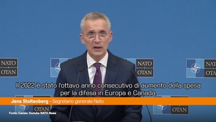 Nato, Stoltenberg "Spendere 2% del Pil per la difesa è il minimo"